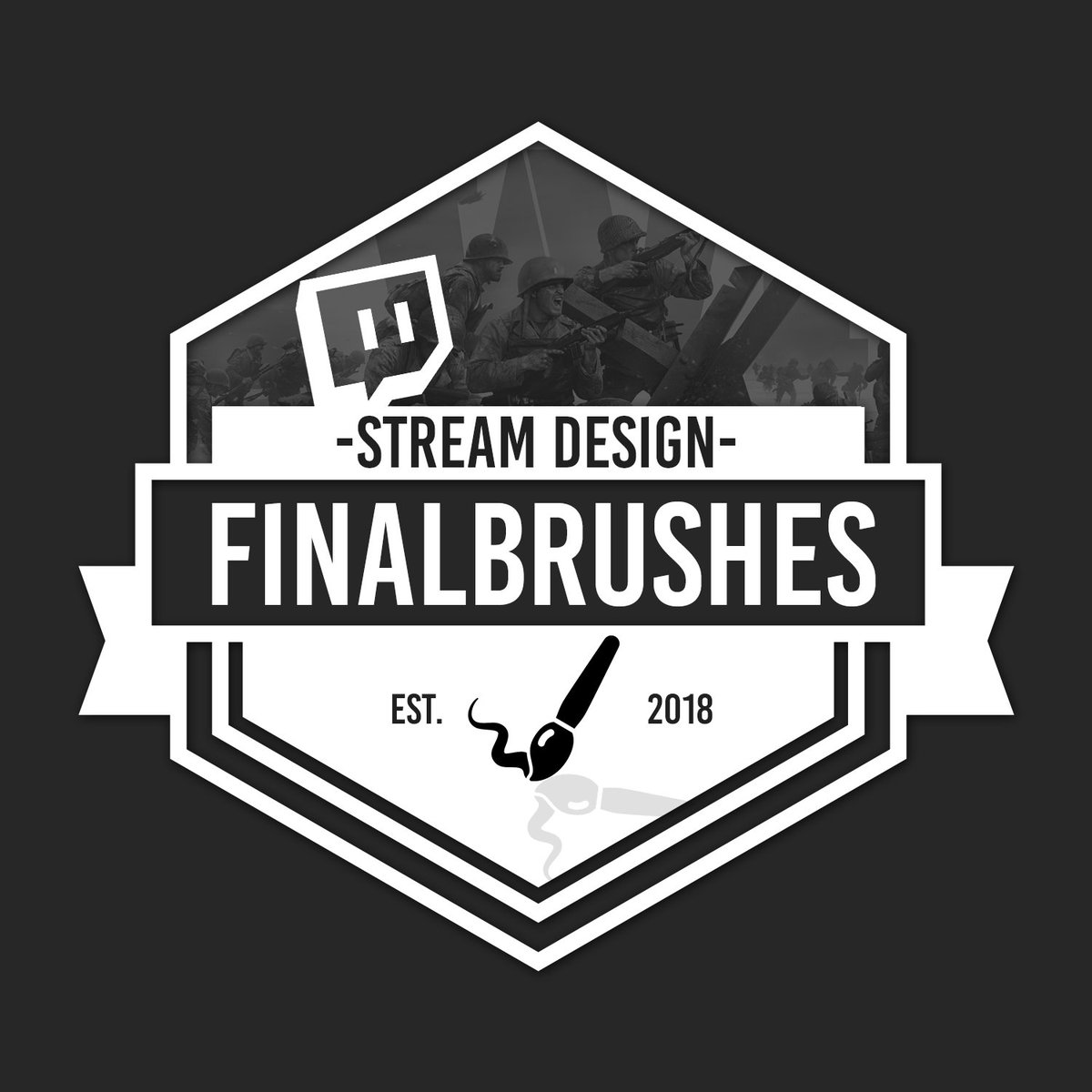 Finalbrushes's tweet image. Greetings from Germany! I am proud to present you FINALLY the new twitter channel @Finalbrushes . You can have a look at the full size image of the logo and the twitter banner. New works will be posted on this channel. Enjoy. #twitch #stream #supportsmallstreamers #gaming #thx