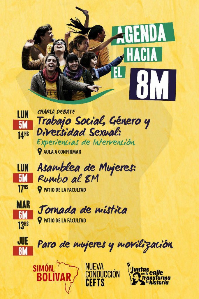 ENPLEncuentro's tweet photo. Los/as compañeros/as del @MILESENPL LaPlata desarrollan diferentes actividades de cara al #8M https://t.co/Vr9mNmIh7Q