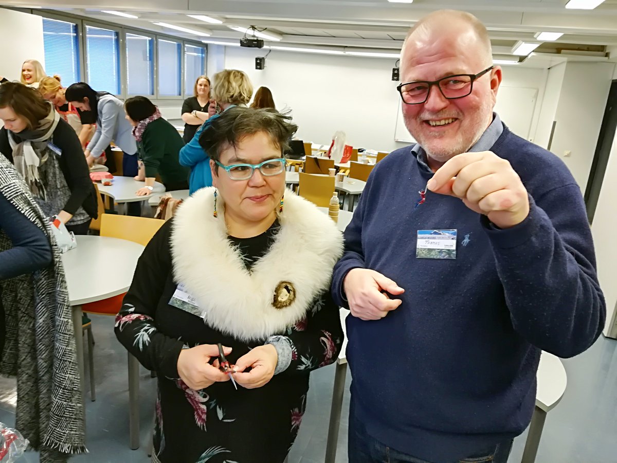 We are so lucky to have leadership expert <a href="/christensen_tch/">Thomas Christensen</a> from <a href="/LederneDK/">Lederne</a>  and Greenlandic journalist Inga Hansen from @samiallaskuvla @ <a href="/Taideakatemia/">Taideakatemia – Turun AMK</a> @TurunAMK our <a href="/WeAreNordplus/">Nordplus</a> supported Creative Environmental Education/CEE Network gathering in Turku, Finland!