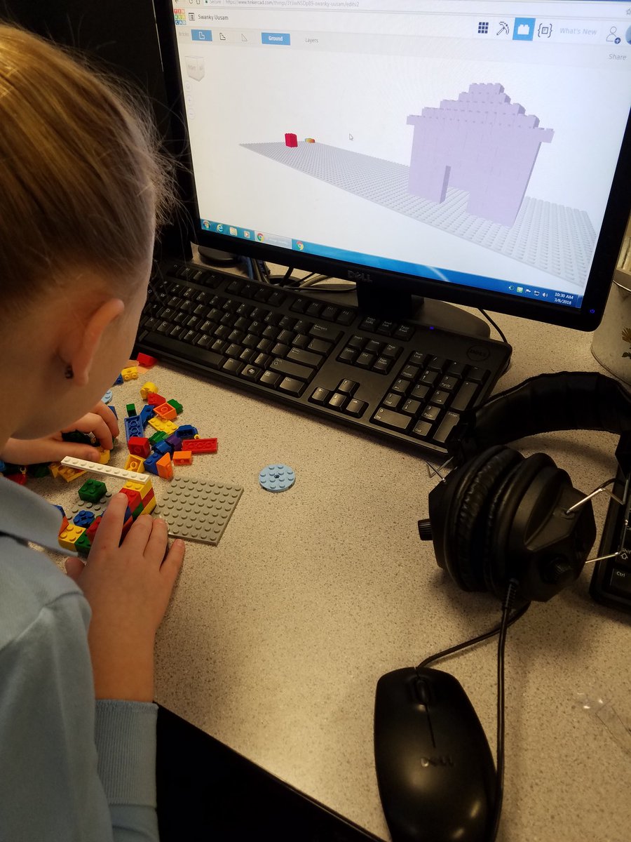 melanie_kril's tweet photo. We're totally loving that @tinkercad has the option to turn the #3Dmodel into #lego bricks! Now students can build a 3d object they designed. #legoeducation @LEGOEDUCATION #cad #cadeducation https://t.co/LM137JXyEl