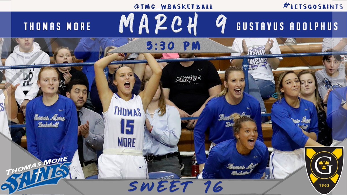 FRIDAY!!! Take a road trip up to Michigan to be there for the @TMC_WBasketball Sweet 16 game at 5:30 PM!