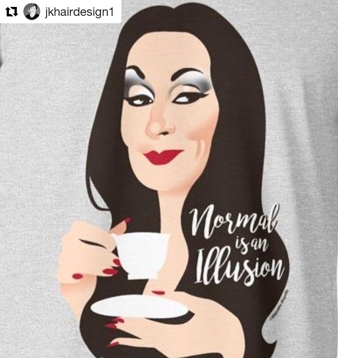 alemogolloart's tweet photo. Thank you @jkhairdesign1 #Repost
・・・
Indeed it is... 💋✌🏻
#normalisanillusion #addamsfamily #redbubble #alejandromogolloart https://t.co/wnxWUwiXfT