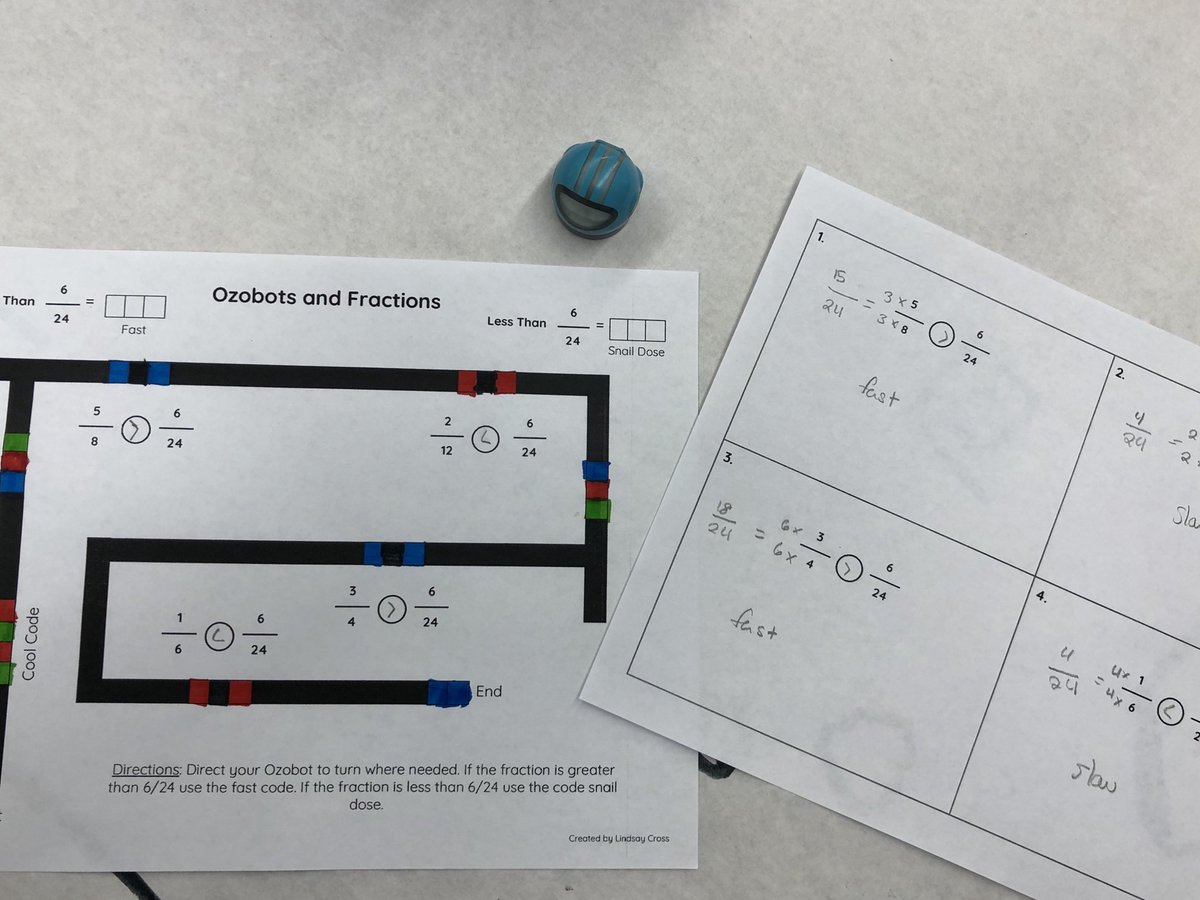 lindsaybcross's tweet photo. Math in the library? ๐ฑ Who knew?! This week students are applying their Ozobot coding skills to their in class math skills! #LibrariesinRISD https://t.co/PpCiIeQOJq