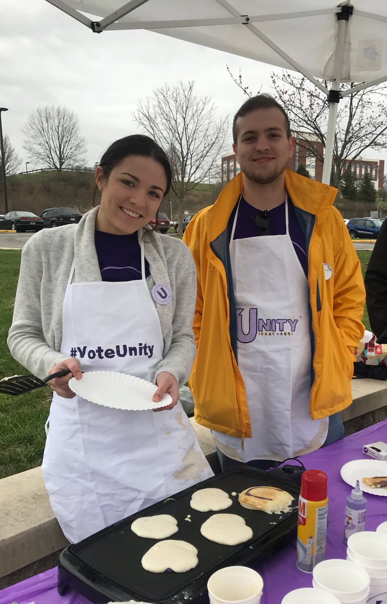 UnityWVU's tweet photo. ATTENTION: 

Puppies &amp; Pancakes outside of the Rec Center. 🥞🐶

Vote #UnityWVU on March 7th-8th https://t.co/yVwsu3hmGP