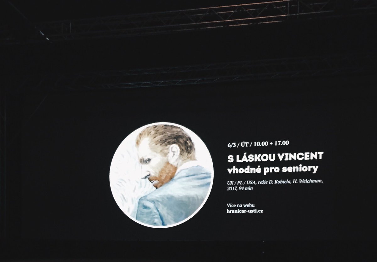 MarkoKalezic's tweet photo. Se seniorama v kině.  
#jáasenioři #lovingvincent https://t.co/mddMCbV9bV