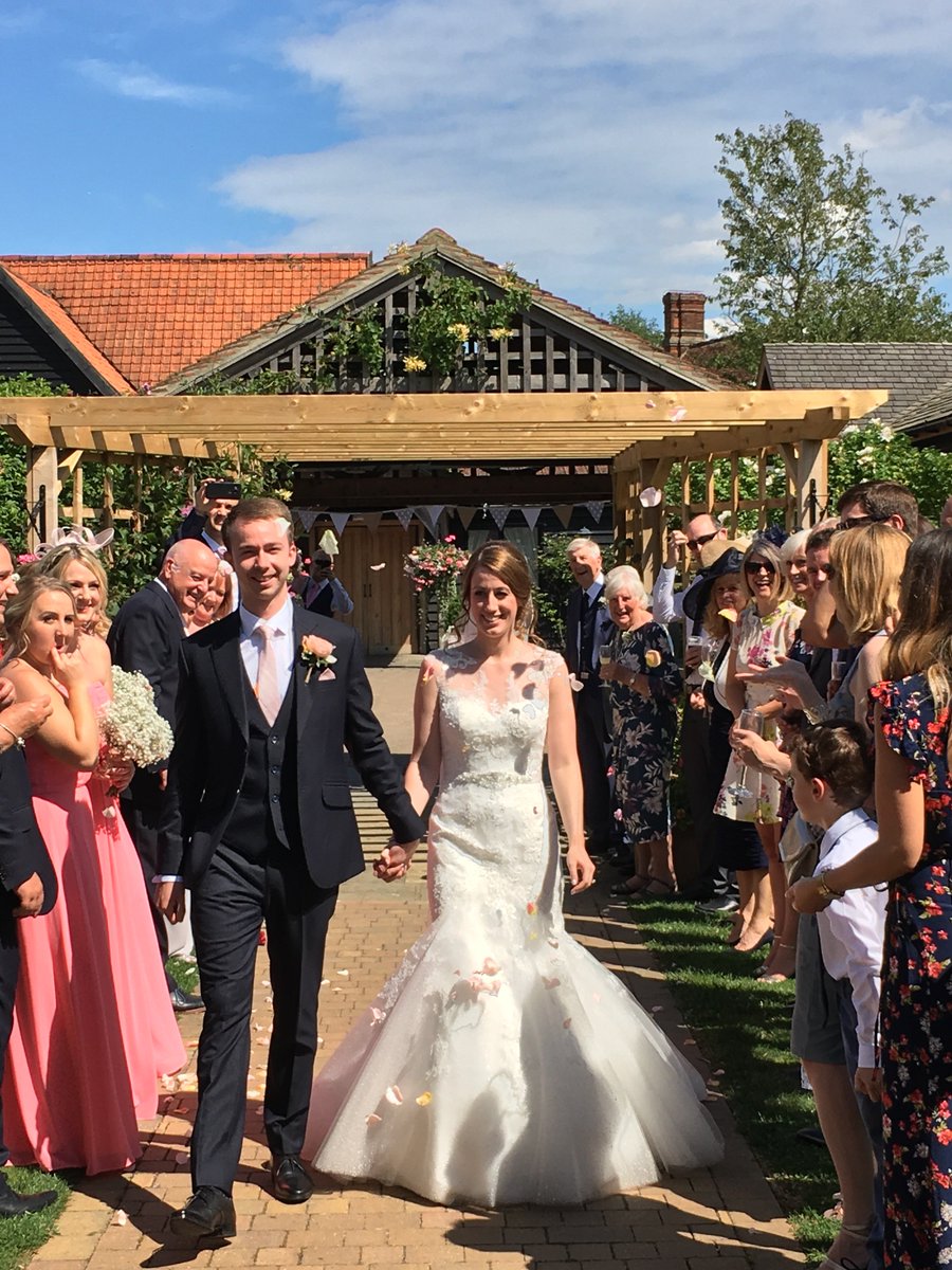 💞☀️We enjoyed the snow while it lasted, but we can't lie, all that cold weather got us longing for summer - and more days like the beautiful one we had for Lauren &amp; Marc's wedding last July! 💞☀️ #summer #wedding #weddingbarn #essexwedding #outdoorceremony #dreamwedding
