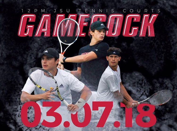 Come and support the Gamecocks tomorrow at 12pm against Kennesaw State! @JSU_Tennis <a href="/JSU_SMR/">Allen Gilbert</a> <a href="/JSUGamecocks/">Jax State Athletics</a> @JSUAthMarketing <a href="/JSUNews/">Jacksonville State University</a>