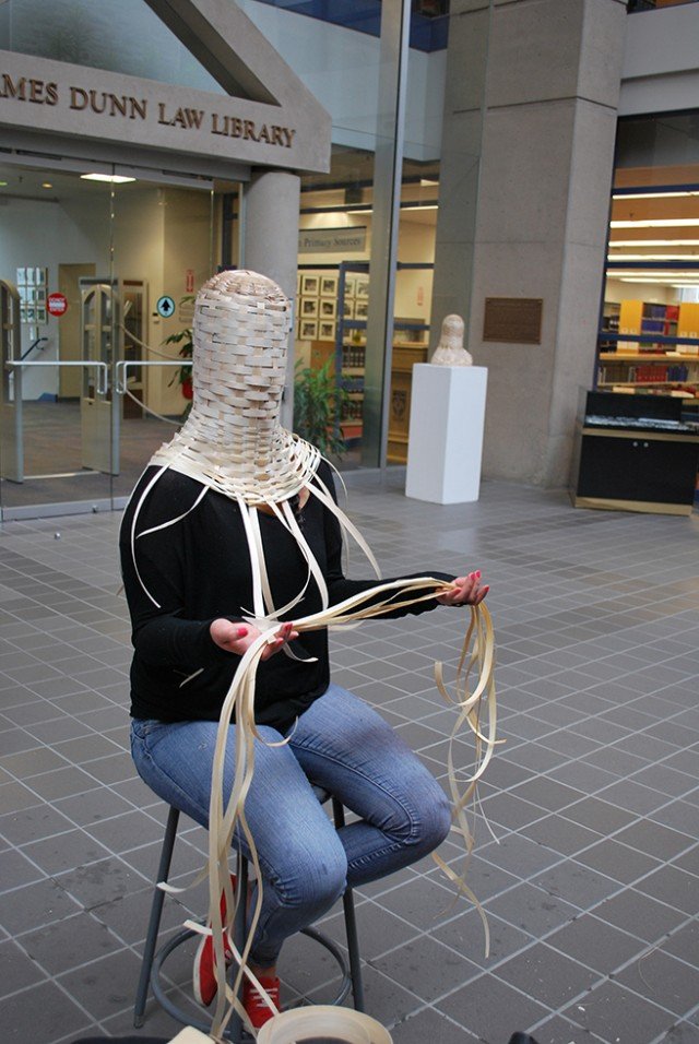 basket portraiture by Ursula Johnson (Mi’kmaq) (h/t  @melodymckiver)  https://ursulajohnson.ca&nbsp;
