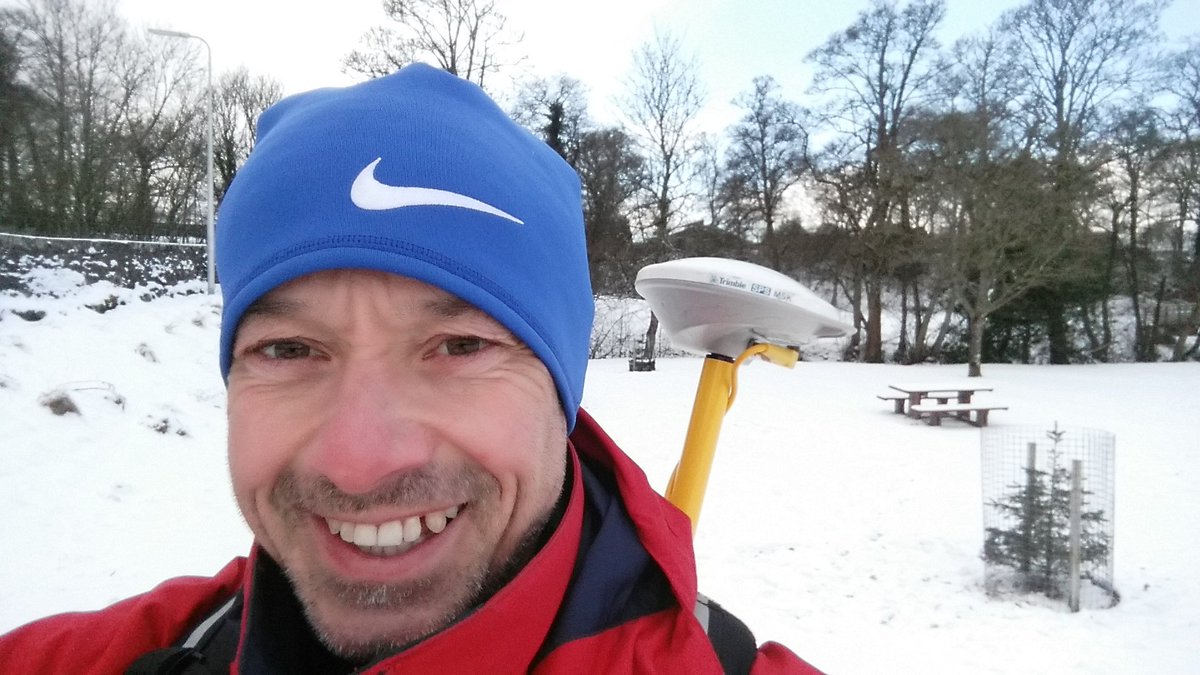 PerthshireCCP's tweet photo. Out GPS plotting some of our threatened conifers during the recent visit of the 'Beast from the East'. Trees and GPS operative doing well... https://t.co/NcjDTxrJ33