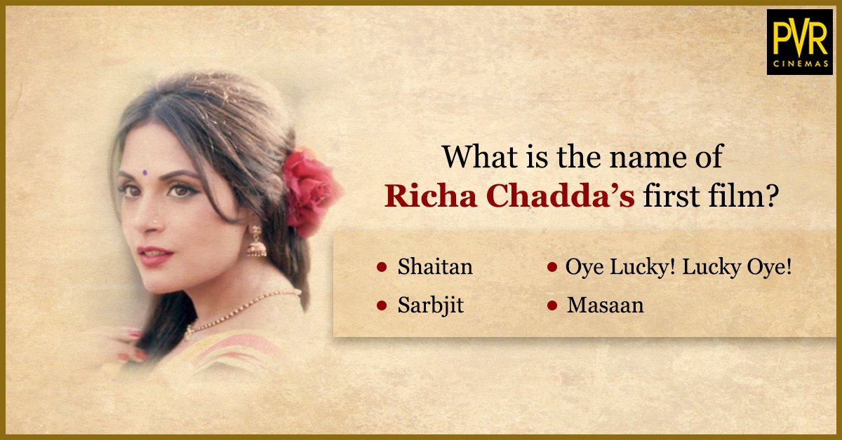 _PVRCinemas's tweet image. #3Storeys #PVRContest has officially started. Starting off with Storey 1 – @RichaChadha debuted with this film. #Retweet, #Like and #Comment to #WinPVRMovieVouchers. Don’t forget to register to be eligible: bit.ly/3StoreysPVRCon… #PVR