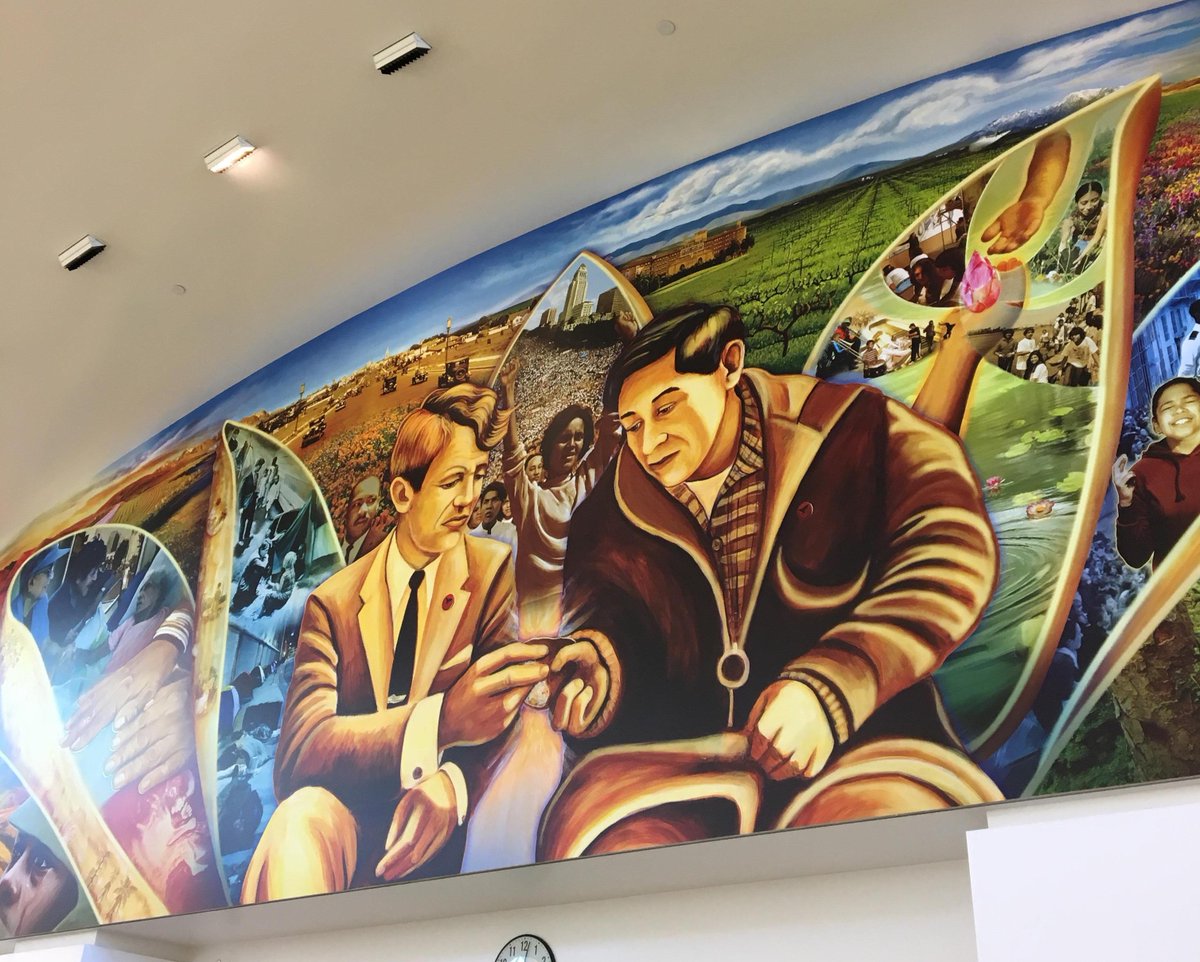 lausd_ldc's tweet photo. "Celebrating a Legacy of Social Justice" at RFK Community Schools to commemorate the 50th Anniversary of Cesar Chavez's peaceful nonviolence fast that lasted 25 days and the linking of two iconic social justice figures in history, Robert F. Kennedy and Cesar Chavez. https://t.co/pvKQolEM1L