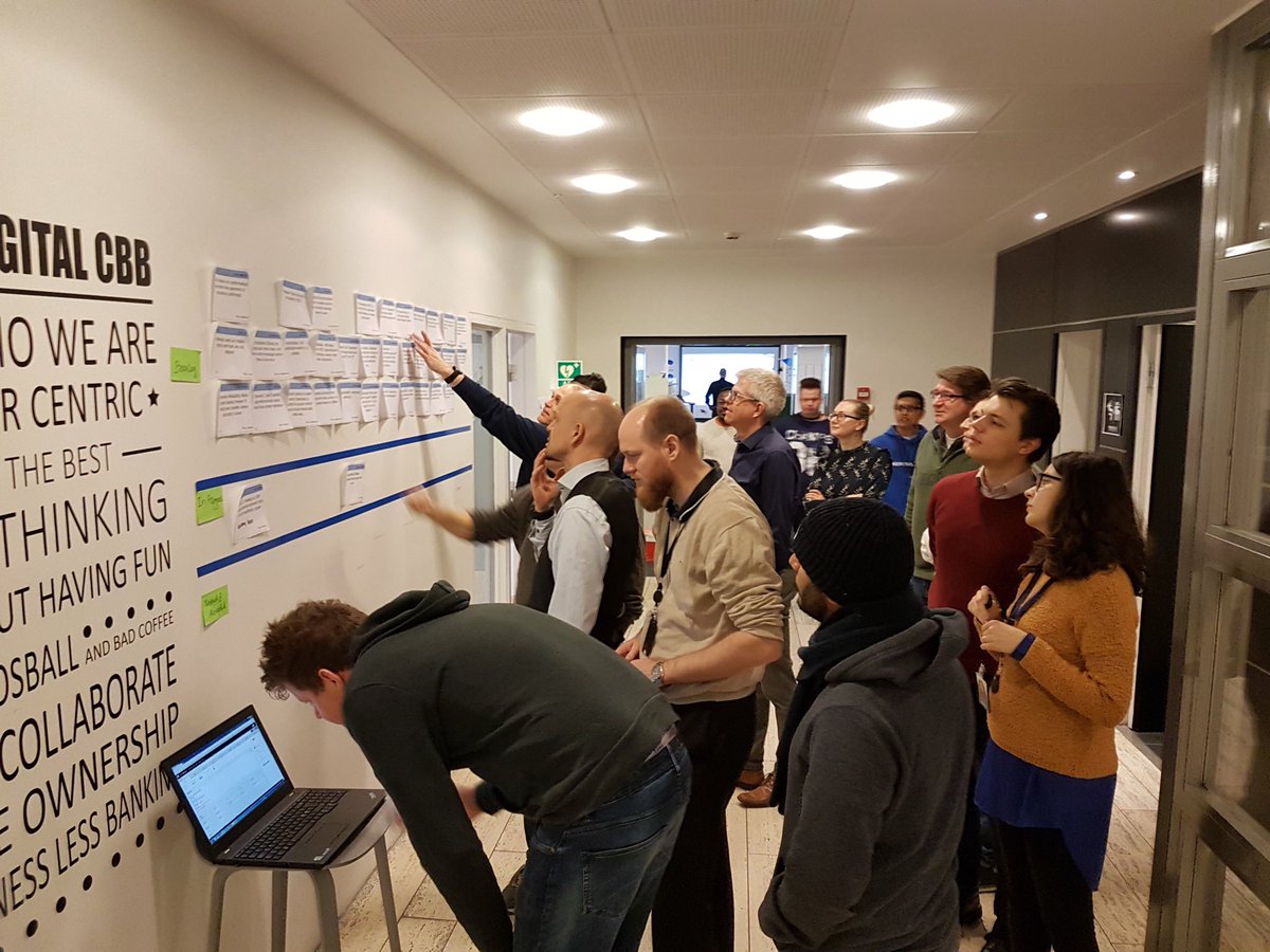 SampsaLaine's tweet photo. What a Bug-fixing day yesterday @Nordea DB CBB. Teams started with 35 defects but needed to ad more load as the progress exceeded all expectations!! #soproudofU #rockstars #NordeaDigital CBB on fire 💪 https://t.co/nEgK8kihDP