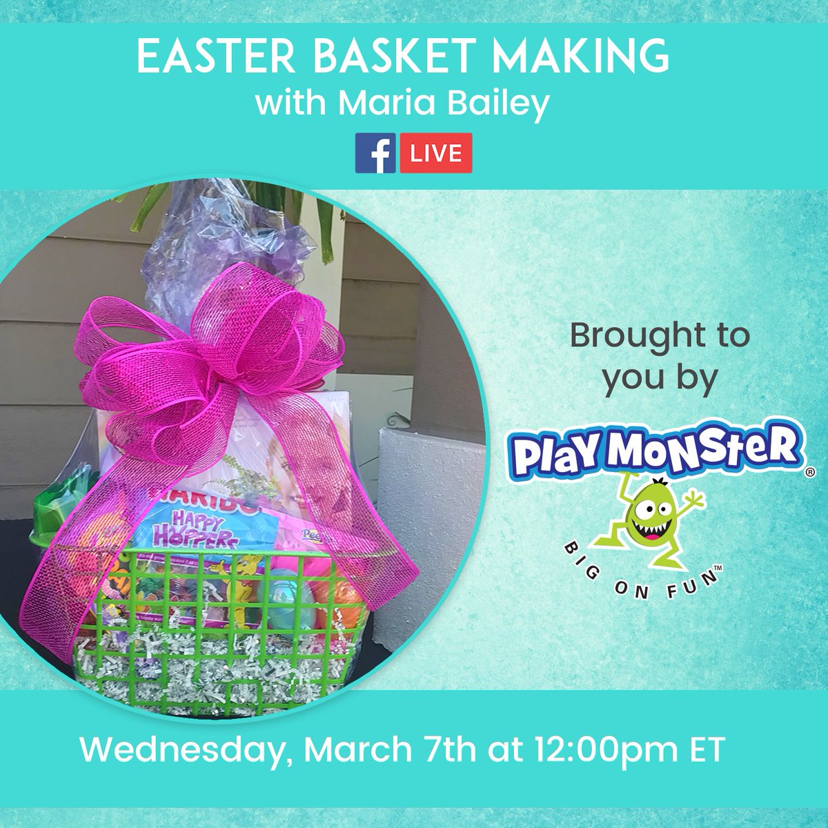 Join @MomTalkRadio tomorrow, March 7th at 12pm ET for an Easter Basket making Facebook Live on the #MomTV Facebook page! Maria will be sharing how she loves to make Easter baskets and giving away some #MyFairyGarden play sets from <a href="/PlayMonsterFun/">PlayMonster</a> ow.ly/YG4430iMQC1