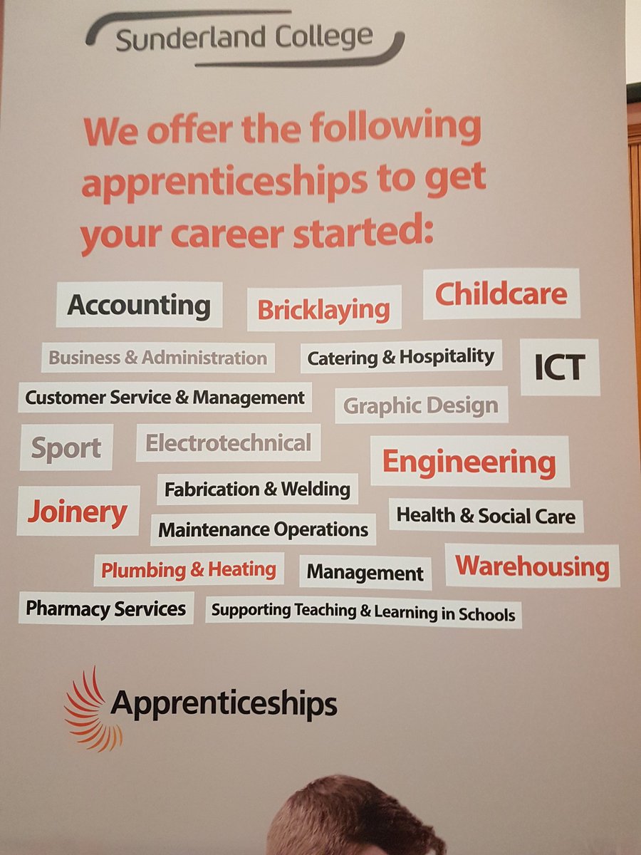SunCollPeter's tweet photo. Great turn out today at our Apprenticeship Open Event @sunderlandcol, thanks to employers: Keepmoat Homes, ZF Group, gentoo and Unipres. https://t.co/PeaoFBlTld