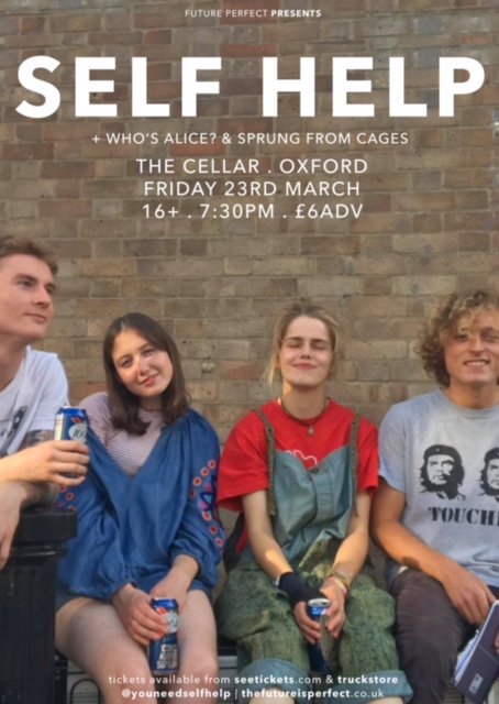 We are supporting the fantastic <a href="/youneedselfhelp/">Self Help</a> at The Cellar on Friday 23rd March, line-up completed with Who's Alice?
Come along - tickets going fast!
seetickets.com/event/self-hel…