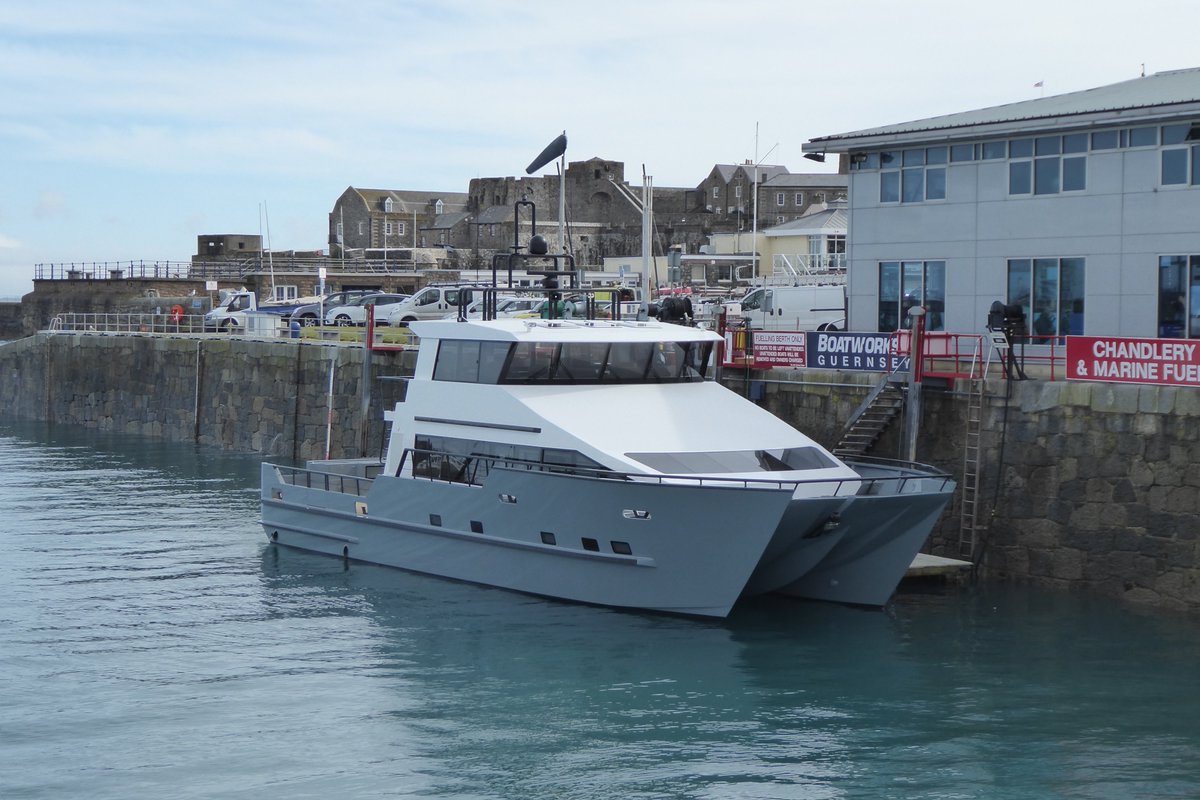 oceanskiesltd's tweet photo. We here at Oceanskies were very pleased to act as local agents for the visit of this high performance motor yacht to @gsyharbours Guernsey this morning @VisitGuernsey @LocateGuernsey #Guernsey https://t.co/QmBWZwKHyf