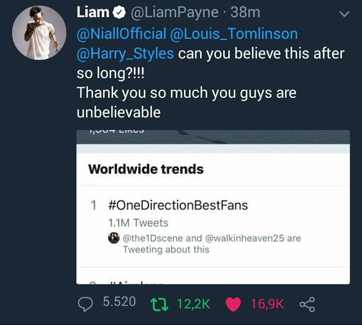 loui28x's tweet photo. Todo el fandom a ver el tweet de Liam:
-
 
#OneDirectionBestFans https://t.co/1jyCWpUdaQ