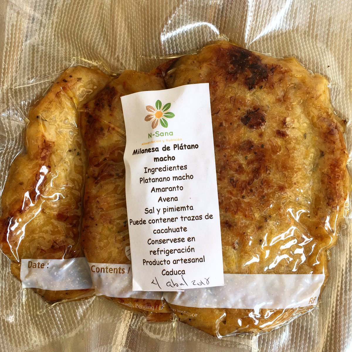 NUEVO PRODUCTO 
Milanesas de Plátano Macho. 
Están riquísimas. Ven por las tuyas. 
Con #PuroAmor es muy fácil ser #vegano

#vegan #govegan #plantbased