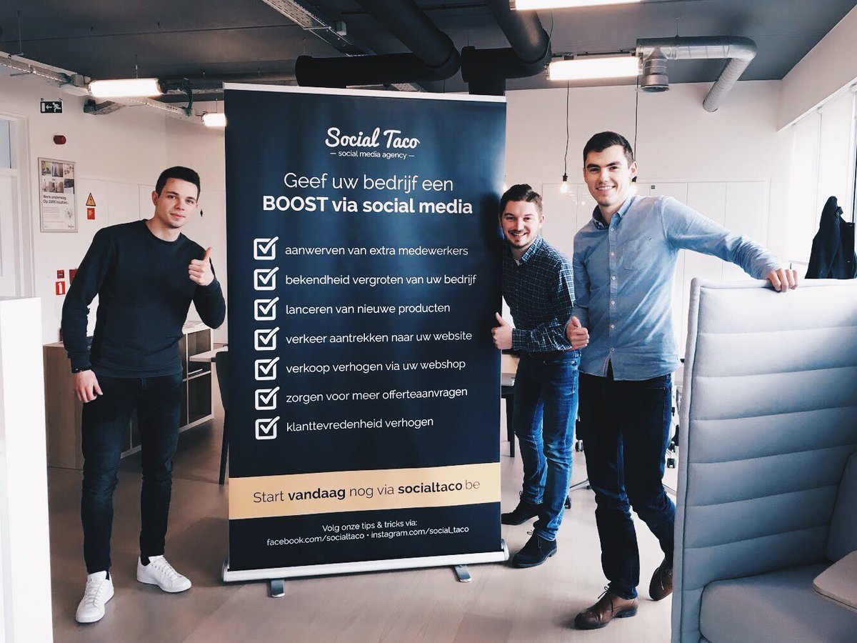 Na Gianni gaat ook Stijn van start als stagiair! 
Twee gemotiveerde toppers uit <a href="/howest/">Howest</a> 

#howest #marketing #socialmedia #roeselare #kortrijk #brugge #ReadyToRumble