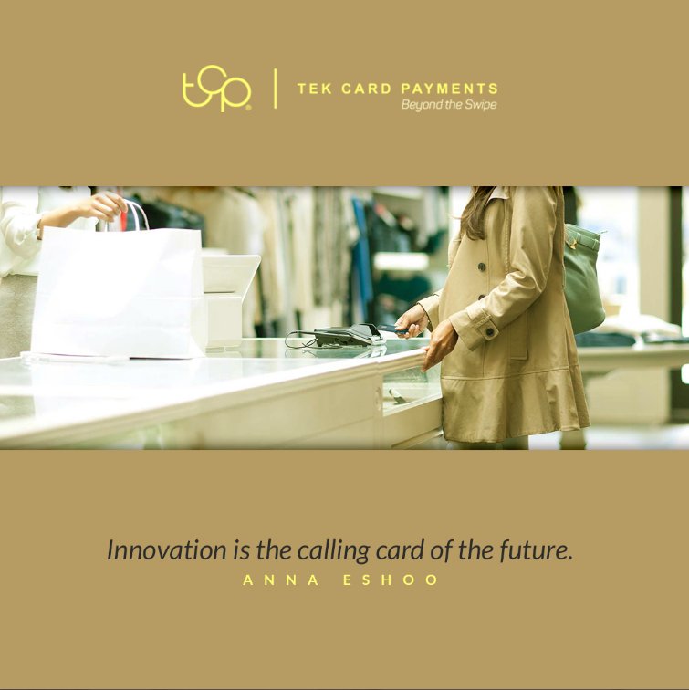 TekCardPayments's tweet photo. We're keeping up with the future by offering the latest payment processing technology and keeping up with new regulations. 1-844-TEK-PYMT #TekCardPayments #FortLee #NJ #NY #USA #merchantservices #tcp #NewYork #NewYorkCity #merchantserviceprovider #NewJersey #possolutions #credit https://t.co/Jynt6U7nEU