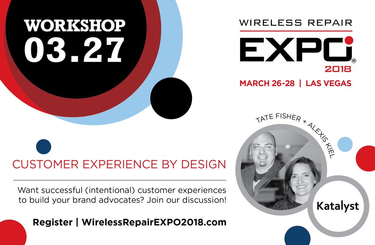 RepairEXPO's tweet photo. Three weeks until #RepairEXPO in #Vegas with speaker @katgroupinc discussing how to design your customer experience. Join us all to learn, network and grow. Register today at https://t.co/Lx6PylwuNd https://t.co/BMS0rthJIB
