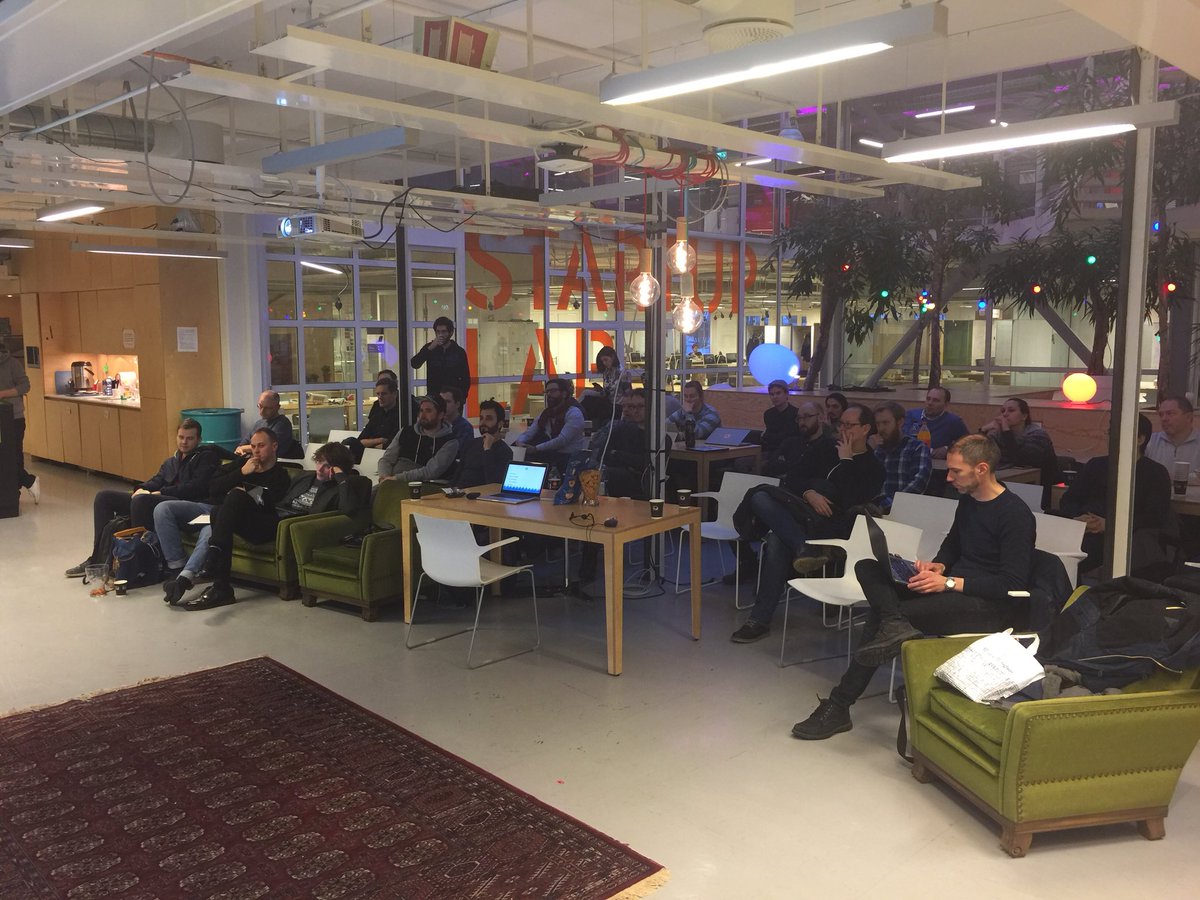 mhadaily's tweet image. @vuejs #vuejs meetup, @intothemild talked about @ExpressVue which was superb and Kjell gave his awesome demo about #Vuejs and nice #maps