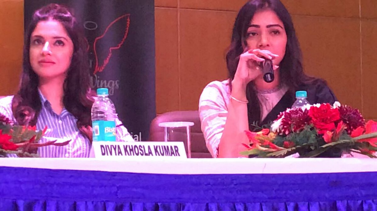 grfCare's tweet photo. Talking about Menstruation and Menstrual Hygiene is the only thing that could quickly spread awareness among women in India. Sharing some moments of our founder Mrs @_PriyankaCRaina speaking about the issue from today's #YesIBleed event at Amity University,Noida. https://t.co/zS3UKBshZy