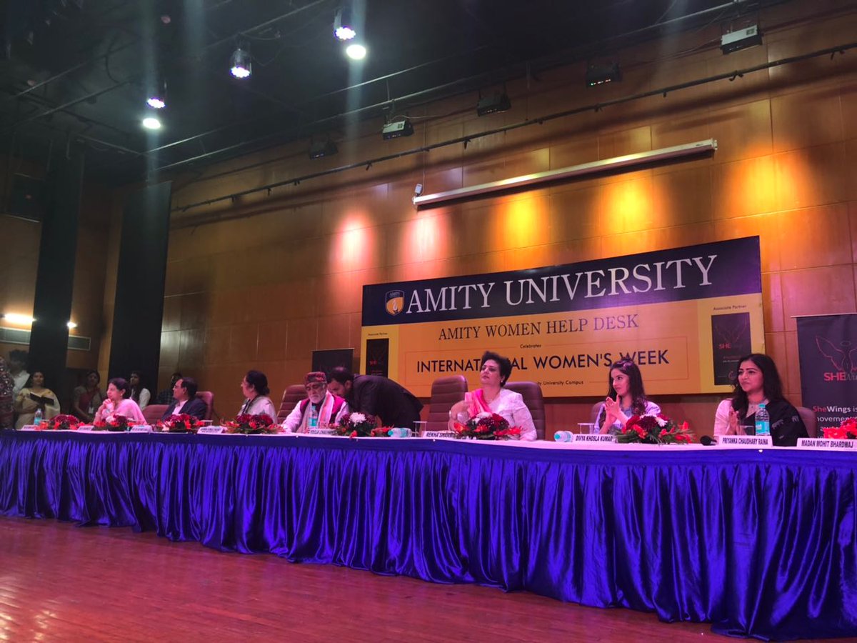 grfCare's tweet photo. Talking about Menstruation and Menstrual Hygiene is the only thing that could quickly spread awareness among women in India. Sharing some moments of our founder Mrs @_PriyankaCRaina speaking about the issue from today's #YesIBleed event at Amity University,Noida. https://t.co/zS3UKBshZy