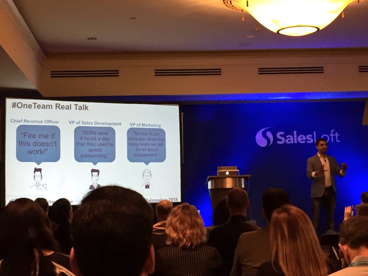 peterecase's tweet photo. Love seeing @sangramvajre evangelize about the success of #oneteam and importance of focusing on your customer’s problem (instead of your product). “Make your customers heroes in the organization. How would your last 5 customers/prospects describe their interaction with you?” https://t.co/IuKVvFJ3az