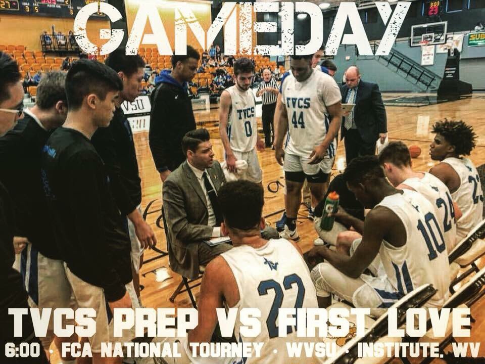 TVCSLions's tweet photo. Good luck to our High School Boys Prep team as they play tonight in the 2nd Round of the FCA National Invitational Tournament at WV State University. https://t.co/Rpkf6ibERn