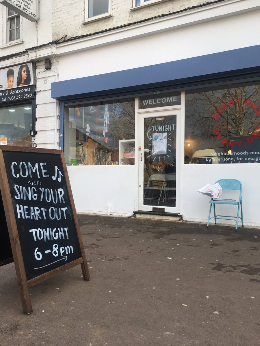 everyone_org's tweet photo. THIS IS A PUBLIC SERVICE ANNOUNCEMENT: Come and sing your heart out! we've got our first #CommunitySingsBD session at our Dagenham Shop tonight! 6PM. #EveryoneBD https://t.co/dbdwgXQ0wn