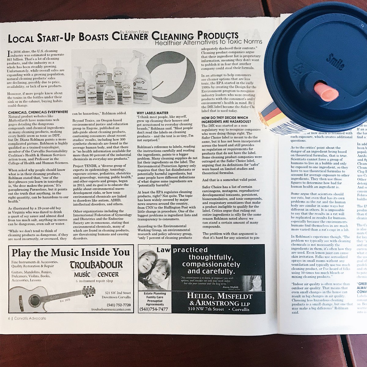 mayluclean's tweet photo. Thank you to our friends at @TheCorvAdvocate for shedding light on the dangers hidden in many cleaning products, and for featuring our green, non-toxic products as a safer alternative. Read the full article here: https://t.co/r4urthyaZM https://t.co/Z2fJsyX5PU