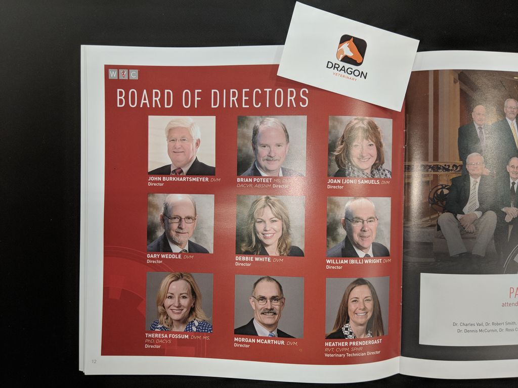 DragonVeterinar's tweet photo. Happy to be at the #WVC2018 show this year. The founder of our company sits on the board. It's always nice to reconnect with him. https://t.co/iFxkFHzWLg