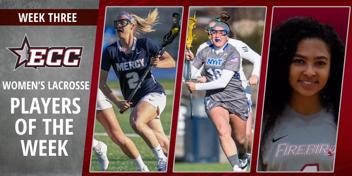 ECC Women's Lacrosse weekly honorees are Hunter Isnardi, Kelly McQuail, and Shemara Jefferson. bit.ly/2oUgDzw