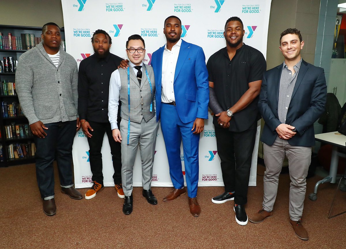 AdriaenBlack's tweet photo. We had a blast at @ymcanyc measuring teens from the Rowe Scholars and Y STEP programs for their custom interview attire. We can't wait to share the end results of their new pieces! https://t.co/yob5GMRMrG