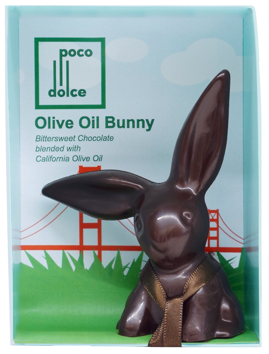 Our Olive Oil Bunny is  back! Almost too cute to eat... almost... #bayarea #sanfrancisco #chocolate pocodolce.com/products/olive…