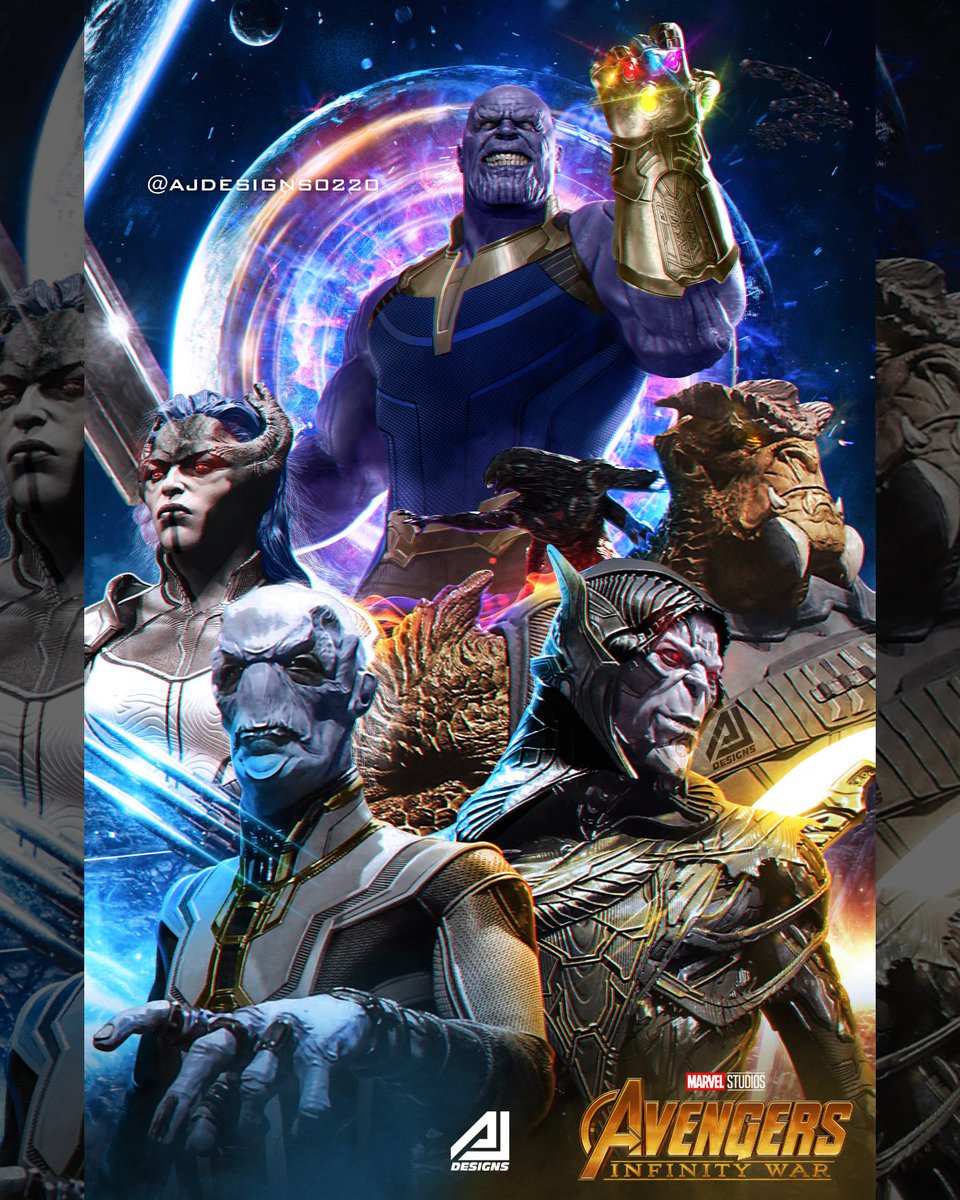Aj Designs on Twitter: "#BlackOrder Poster Ft. Thanos And 