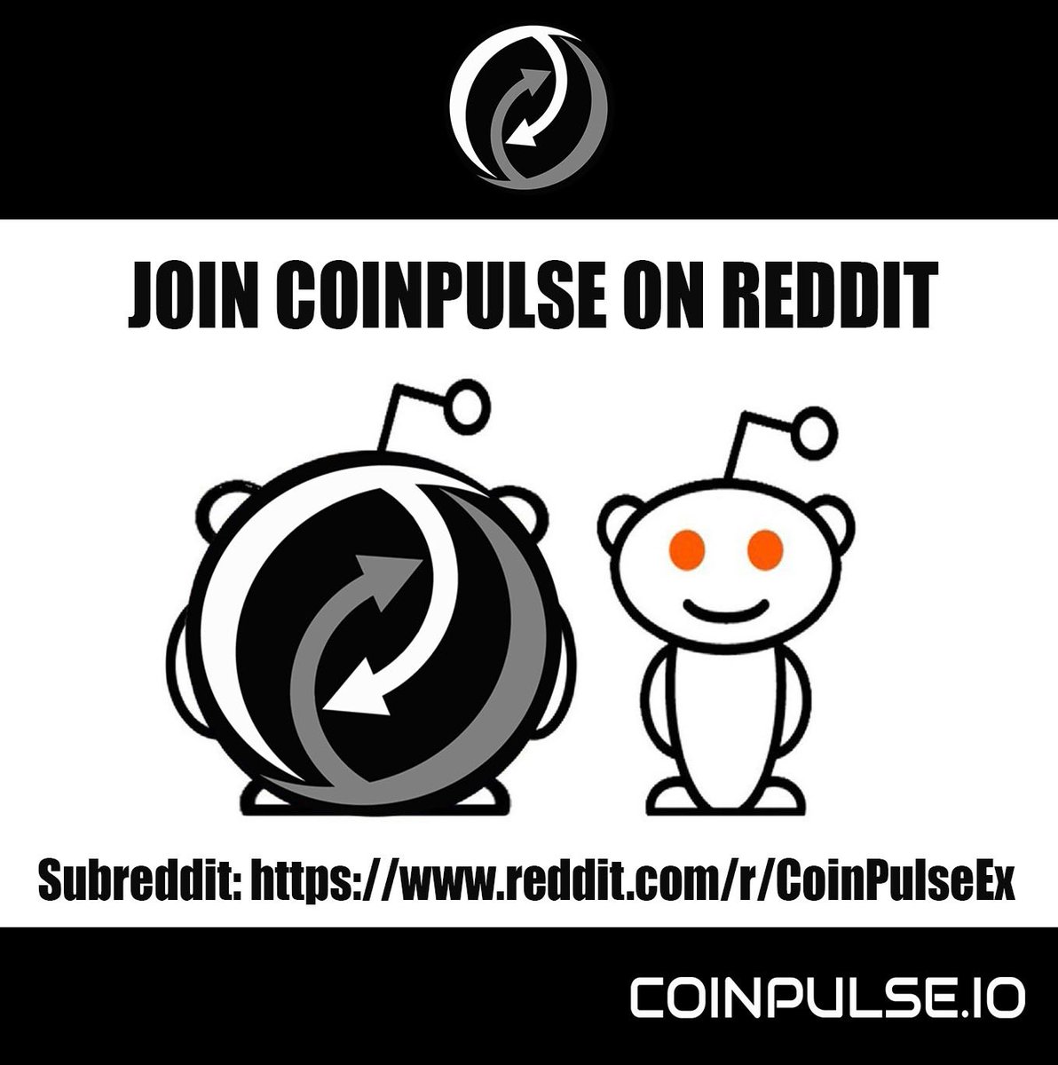CoinPulseEx's tweet photo. Join the New CoinPulse Sub-Reddit!
https://t.co/AjYMRan3PG
#CoinPulse #eBCH #CPEX #CoinPulseEx #cryptocurrency
#cryptoexchange
#CryptocurrencyExchange
#Reddit https://t.co/sRGZ5z1IAn