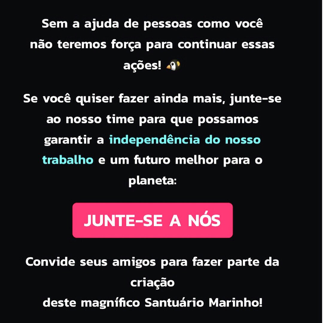 todafandoPoncho's tweet image. 🌎 UM REFÚGIO PARA A VIDA 🌍

🇧🇷 Assine a petição e ajude a criar na Antártida a maior área protegida da Terra.

🇲🇽 Únete a la petición que exige la creación de un Santuario que proteja las aguas del océano Antártico.

👉🏻act.gp/2F3rb5Y👈🏻

instagram.com/p/Bf_PKqrHgO4/