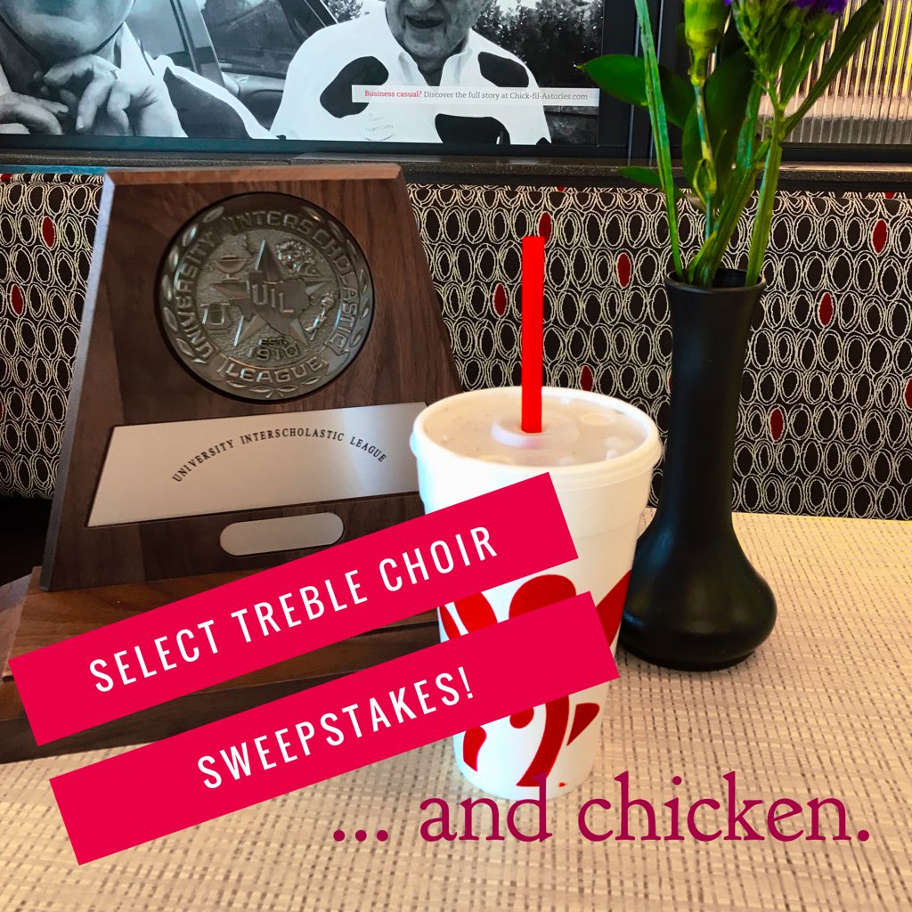 Congratulations, Select Treble Choir! #Sweepstakes #uil2018 #hendrickhawks #hendrickchoir Thanks for being there <a href="/clarkchoir/">Clark HS Choir</a> !