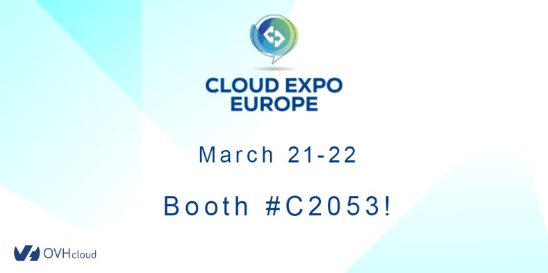 We’re excited to be a multi-cloud sponsor @CloudExpoEurope on March 21! Come see us at booth C2053 to learn more about our #cloud solutions ovh.to/XGjN7dR #CEE18