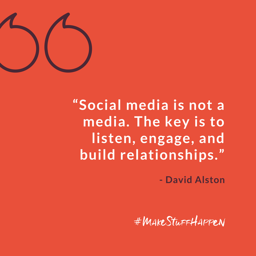 Listen, engage, build relationships, and #makestuffhappen.

#SMM
#social
#socialmedia
#digitalmarketing
#socialmediamarketing
#TuesdayThoughts
