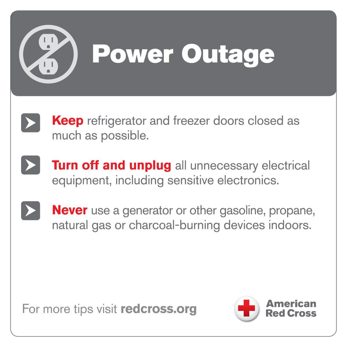American Red Cross On Twitter If You Experience A Power Outage During A Winter Storm Follow These Tips To Help Keep You And Your Family Safe Https T Co Shz8wixwuo Https T Co Hc23eiudyn