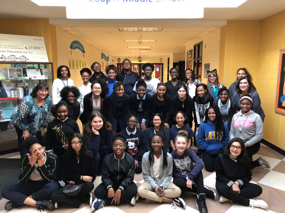 Second meets g of our Girls Who Code club.  The girls are  so creative!