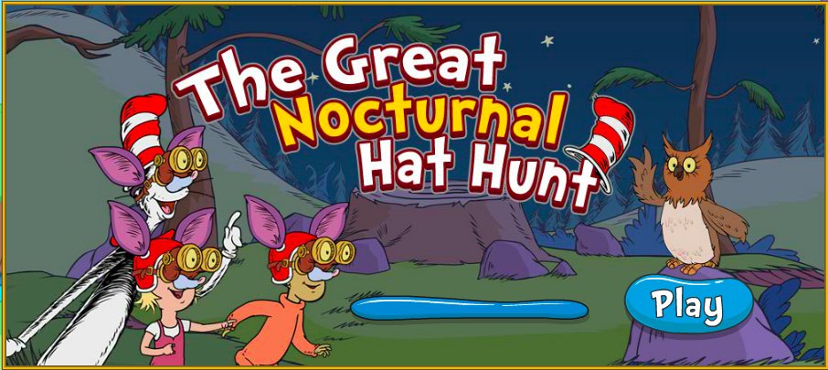 pbsparents's tweet photo. A bump in the night isn't as scary when you know what's out there. 👀 Learn more about nocturnal animals this search for The Cat in the Hat's missing hat! https://t.co/0lyg63PkKL https://t.co/dPOJ2liMji