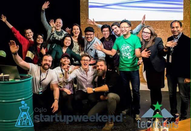 The organizing team of Startup Weekend Oslo Fintech 2018. Thanks for a great weekend guys 😁 #swoslo #startup #techstars #startup #teamwork