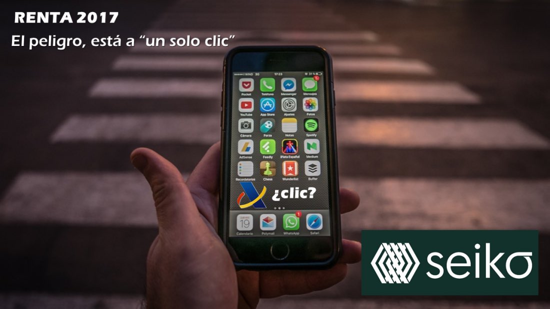 alberjv's tweet photo. #WebSeiko RENTA 2017: EL PELIGRO ESTÁ A “UN SOLO CLIC” - https://t.co/ojhls7T32e vía @SeikoAsesores https://t.co/vnfUHHOHGT