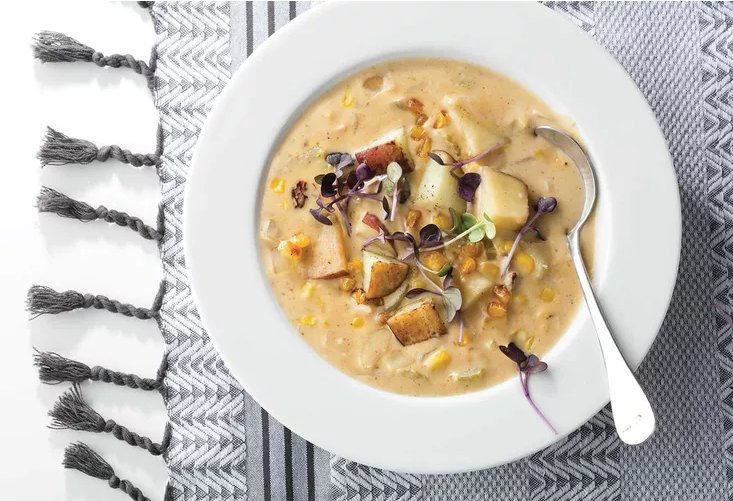 AgatePublishing's tweet photo. "Treat the humble spud with respect by way of an all-potato-everything cookbook." -@TastingTable re THE POTATOPIA COOKBOOK.
Get the recipe for @potatopia's Roast Potato and Sweet Corn Chowder here:
https://t.co/0THnYW4vp6 #potato #potatopia #spudlife https://t.co/H5qovRTcQD