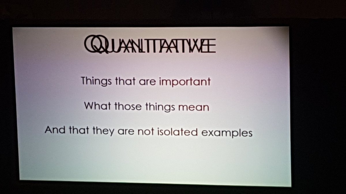 marloft's tweet photo. David Williamson Shaffer recommends ethnography as an antidote to datamining-itis (my term) in education and finding real *meaning* in data. 
Also emphasising the need to weave together qualitative and quantitative approaches. @DonnaLanclos *might* like this #LAK18 https://t.co/hW5m0eBMNR