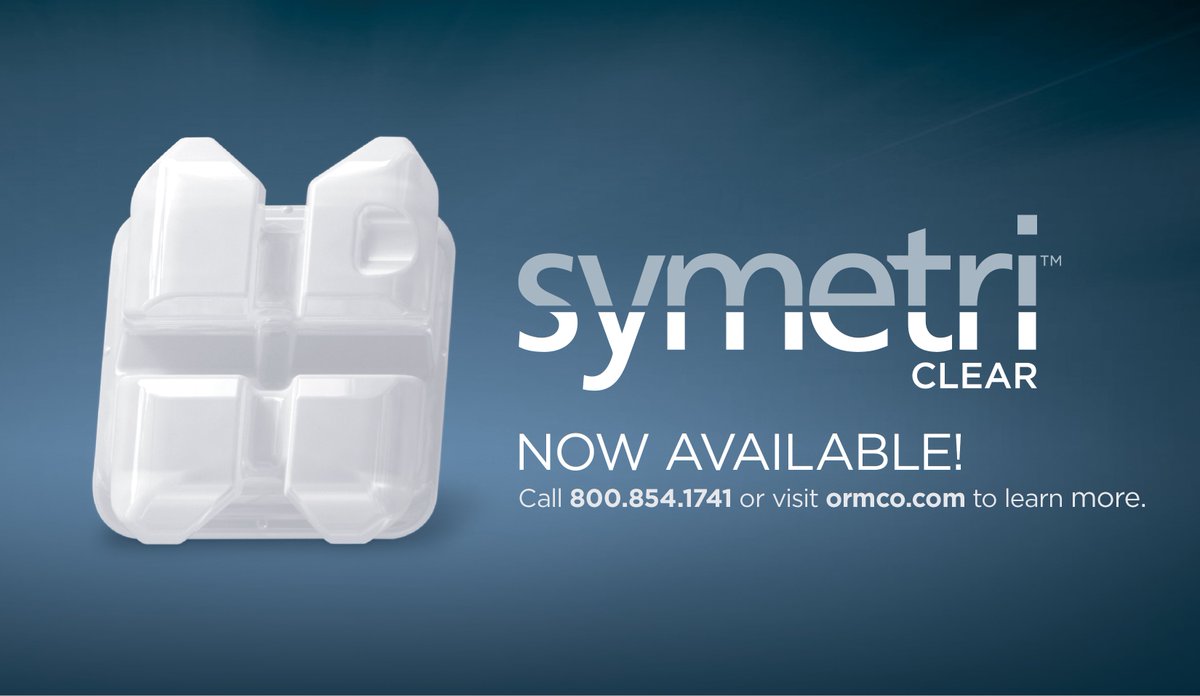 Our new aesthetic twin bracket—Symetri Clear—is available now in the McLaughlin, Bennett, Trevisi Rx! Featuring ground-breaking advancements in ceramic bracket technology, we can’t wait for you to check it out. More here: goo.gl/HMFxan